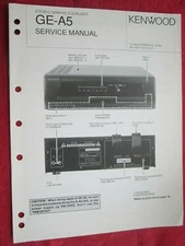 ORIGINAL KENWOOD GE-A5 EQUALIZER SERVICE MANUAL
