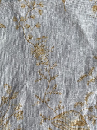 Brunschwig & Fils Biscay Linen Print Sundown Fabric Remnant 24"x24" - Picture 4 of 4