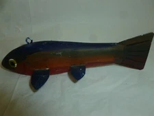  Vintage 6-3/4 Inch Wood Unsigned Ice Spearing Decoy  Lot J-266