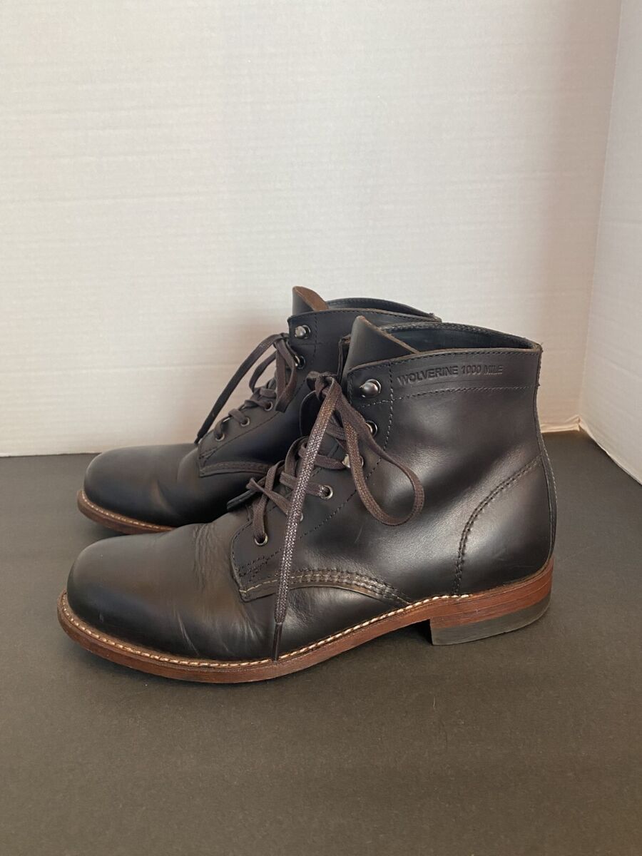 Wolverine 1000 mile Womens Plain Toe Original Boot Black Wolverine 1000 mile Womens Plain Toe Original Boot Black