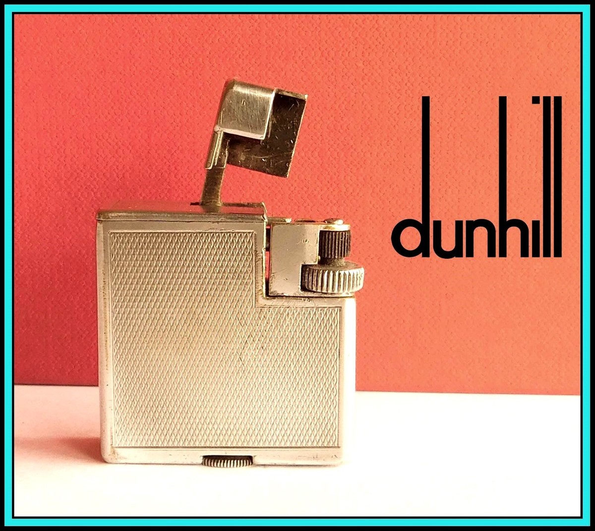 Vintage 1936 DUNHILL Squareboy Savory Mini Petrol Silver
