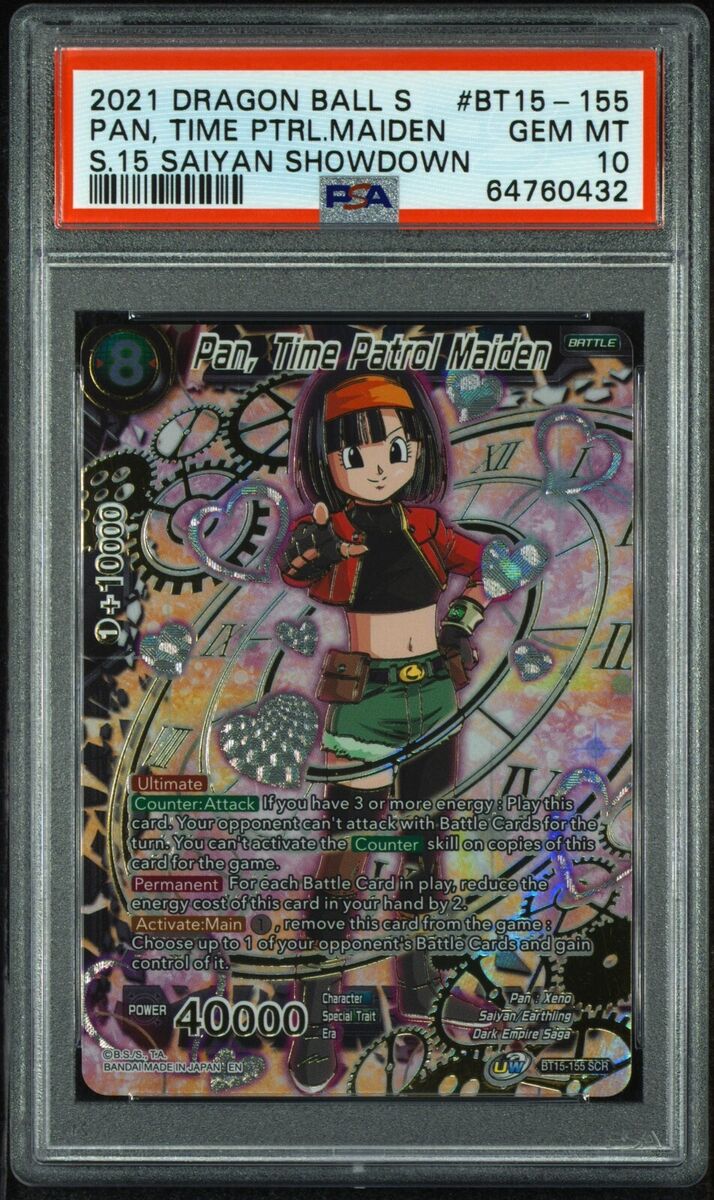 2021 Dragon Ball PAN TIME PATROL MAIDEN BT15-155 PSA 10 SCR 2021 Dragon Ball PAN TIME PATROL MAIDEN BT15-155 PSA 10 SCR