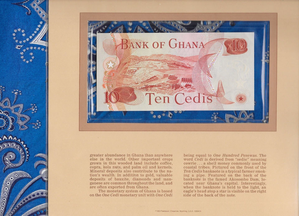 Most Treasured Banknotes Ghana 1978 10 Cedis P-16f AUNC Prefix E/2 - Image 2 of 3