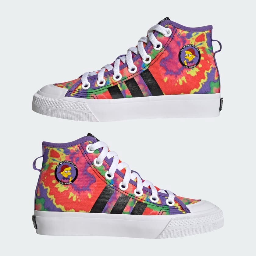 adidas Nizza Hi RF Shoes - Kids - Core Black / Cloud White - 3.5