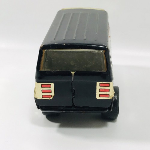 Vintage Tonka Custom Van schwarz 55450 Scenic Side 1970’s Toy Vehicle Made in USA - Bild 4 von 10