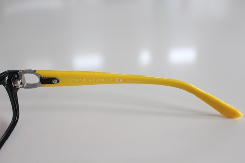 Ralph Lauren 6106Q 5001 Eyeglass Frames BLACK/YELLOW 51/17/140 NEW - Picture 4 of 5