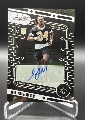 New Orleans Saints Rookie Auto’s (2) Card Lot: Kool-Aid McKinstry/Cesar Ruiz - Picture 2 of 5