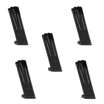 LOT of (5) H&K Heckler & Koch OEM Steel Magazine P30/Vp9 9MM 10 Round - 50259077