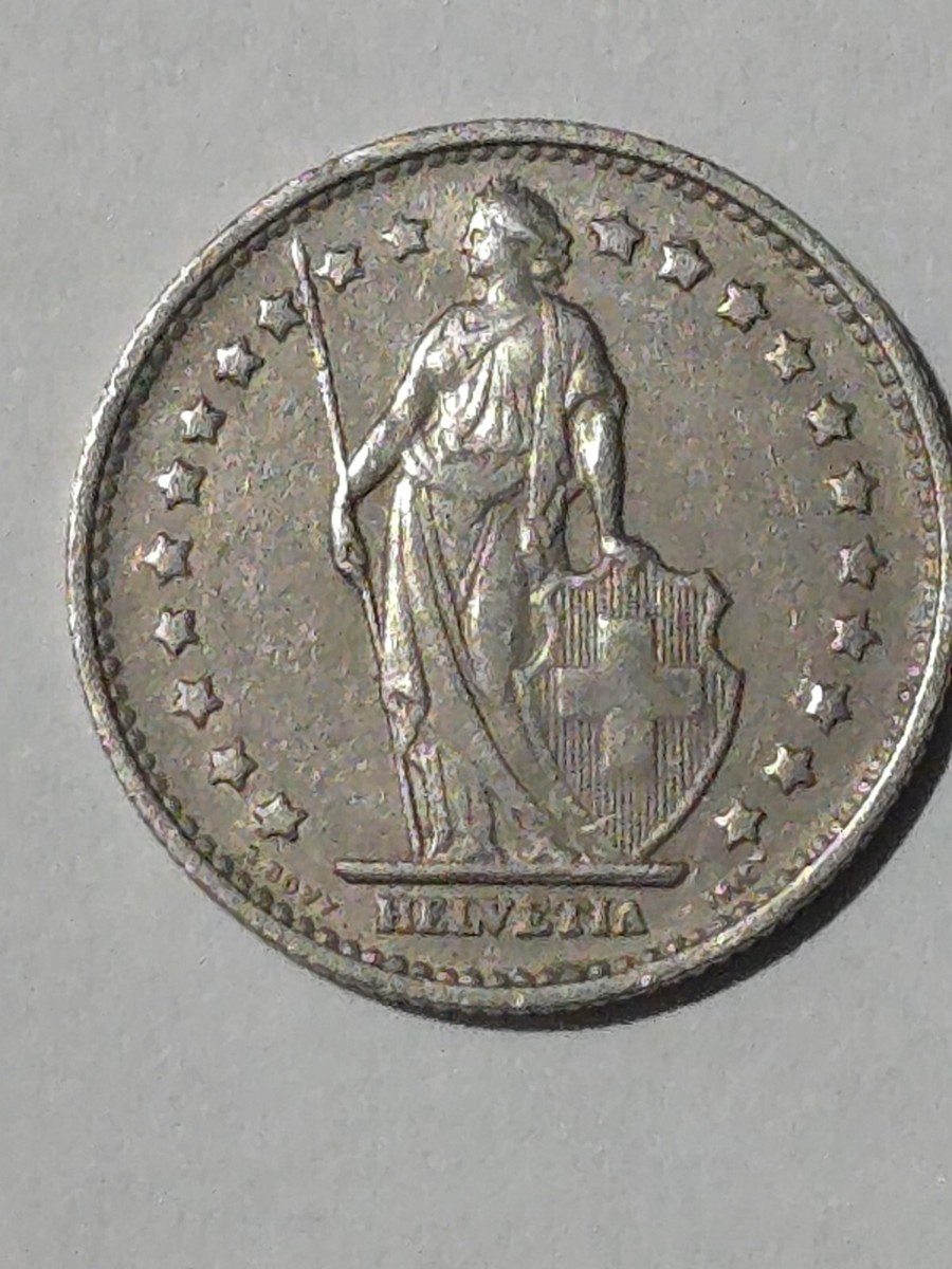 1968 Switzerland Confoederatio Helvetica 1 Fr Coin | eBay