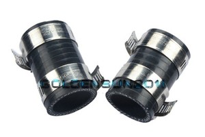 High Temp Rubber Exhaust Clamps 1/"ID Blue For Yamaha Blaster YFS200 ATV 2 Pieces