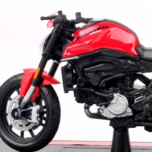 1/18 Scale Maisto 2021 Ducati Monster Plus + Motorcycle Diecast Model Bike Red - Picture 14 of 15