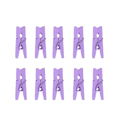 100pcs Pictures Clips Mini Wooden Clips for Hanging Photos Painting Artwork UK