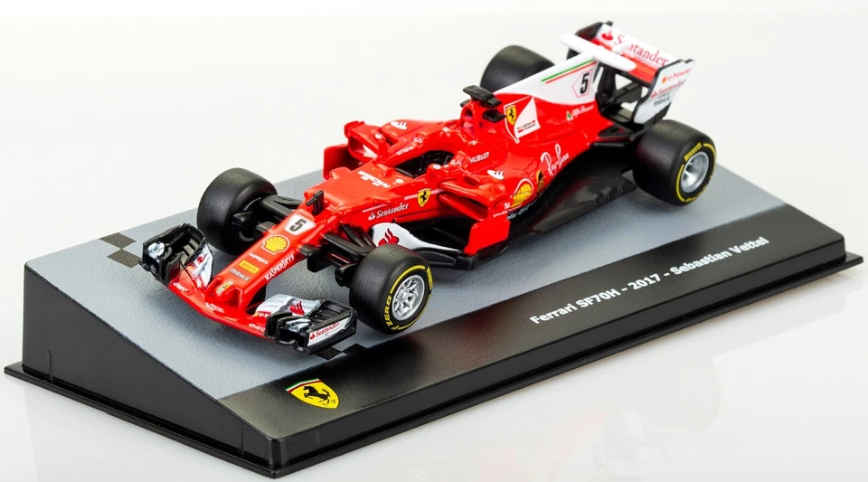 Ferrari SF70H Sebastian Vettel 2017 Scala 1:43 Modellino Formula1 Collezione N°5 - Immagine 3 di 4