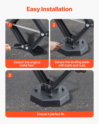 Heavy-Duty RV Leveling Pads - 5000 lbs Capacity | 4 Pcs Rubber Trailer Jack Pads - Picture 5 of 10