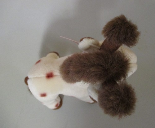 Vintage Gund kleine Giraffe stehend Plüsch creme braun süß selten 7 Zoll Wild Ones Neu mit Etikett - Bild 6 von 15