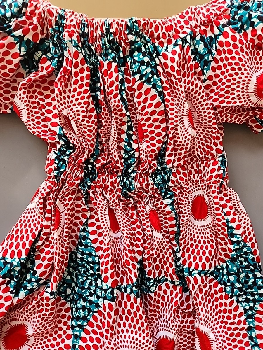 Jaya's Star Bazaar-Made in Ghana -handmade Girl's Size Small African Print  Dress | eBay
