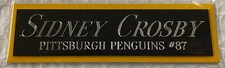 SIDNEY CROSBY PITTSBURGH PENGUINS NAMEPLATE FOR AUTOGRAPHED Signed HOCKEY JERSEY