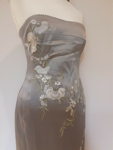 Spotlight Warehouse Fitted Pencil Dress, with Floral Embroidery, Straps Size 12 - Picture 8 of 10