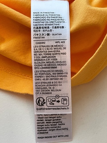 NWT LEVI'S Standard Fit orange "Hyper Natural Experience Awaits" SS t-shirt 2XL - Picture 19 of 22