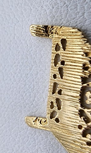 14k .585 Yellow Gold Piano MA Michael Anthony 3/4" Charm Pendant Au 23192 - Picture 6 of 8