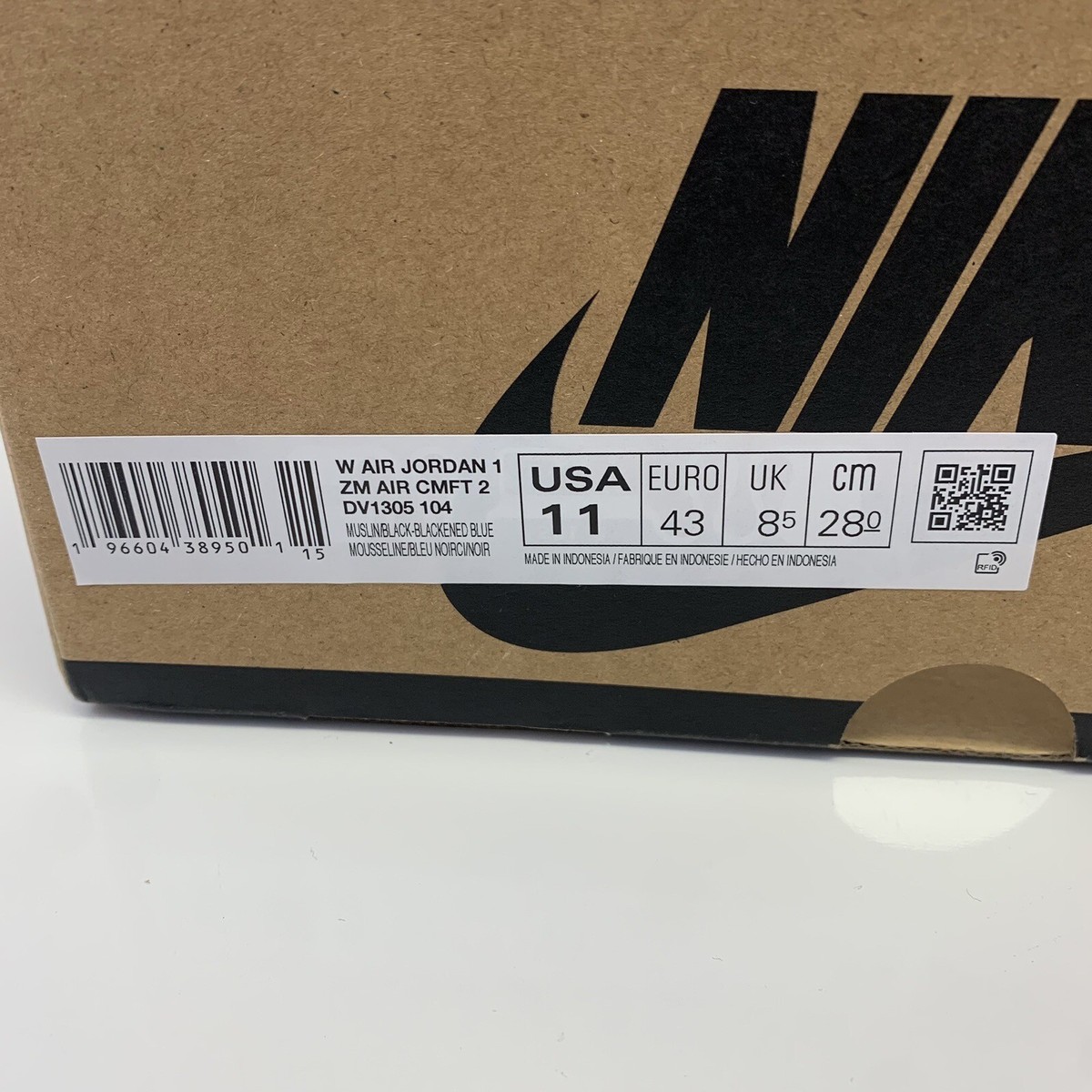 Buy Size 11 - Air Jordan 1 Zoom Comfort 2 High Blackened