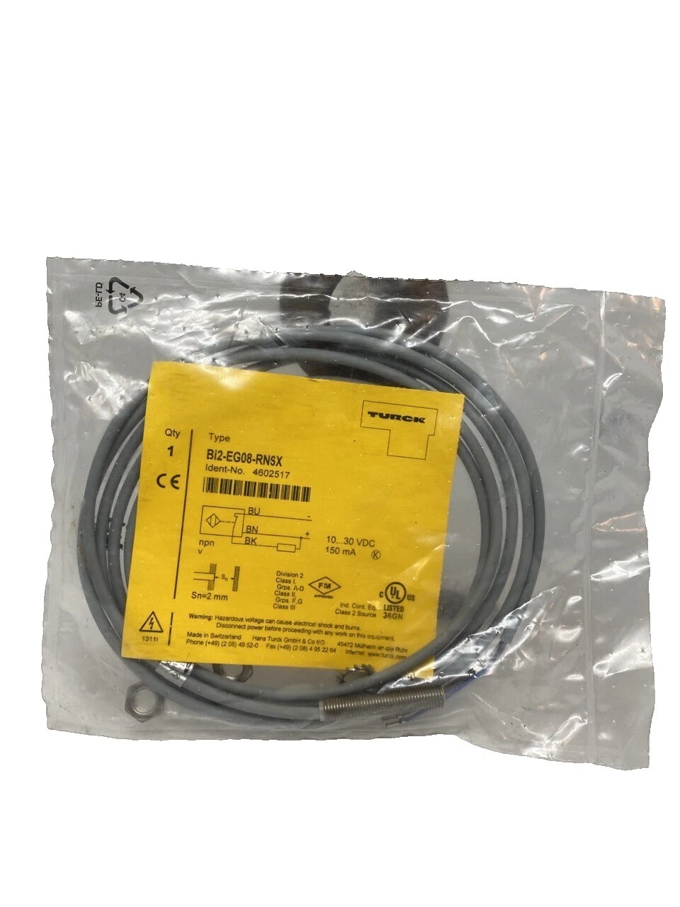 Connector Shielded Proximity Sensors