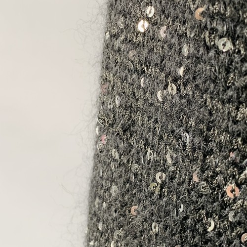 COMME des GARCONS PLUS FW19 Runway Größe L Schwarz Pailletten Langer Pullover - Bild 8 von 10