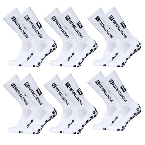 6 Paare FS FootballSocks Anti-Rutsch Grip Socken Fußball Fitness 39-46 Bewegung - Bild 8 von 15