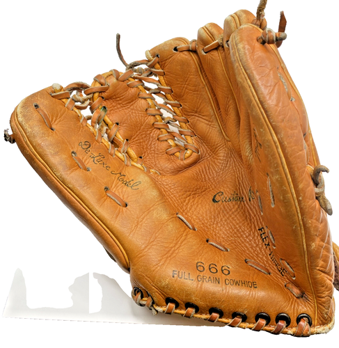 Guanto da baseball Spalding Crescent anni 40 modello 666 vintage RHT costruito su misura made in Japan - Foto 4 di 16