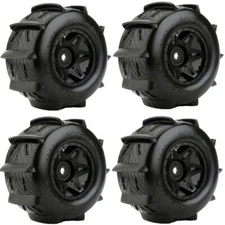 Powerhobby Mounted Sand Snow Water Paddle Tires Wheels (4) FOR Traxxas X-Maxx 8S