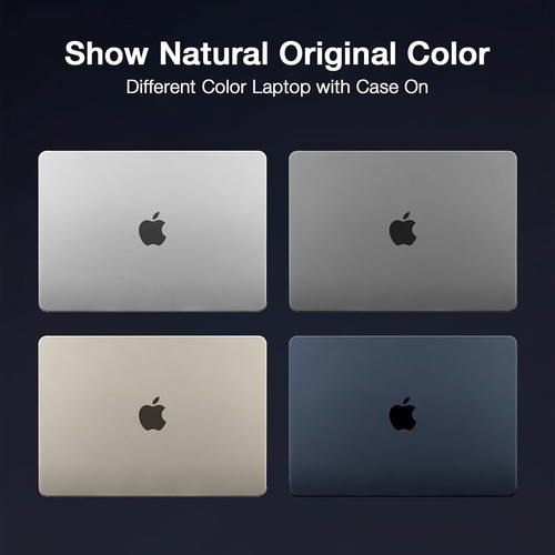 Ultra-Thin Hard Shell Case Cover for MacBook Air 13.6 inch M3 A3113 M2 A2681 - Picture 12 of 33