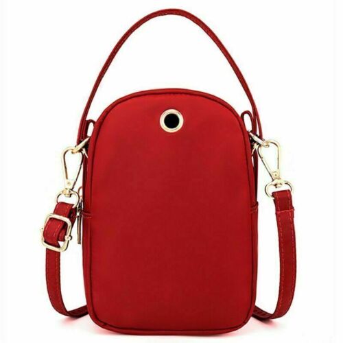 Stylische kleine Damen Handy Geldbörse Umhängetasche Portemonnaie Etui Schultertasche - Bild 25 von 27