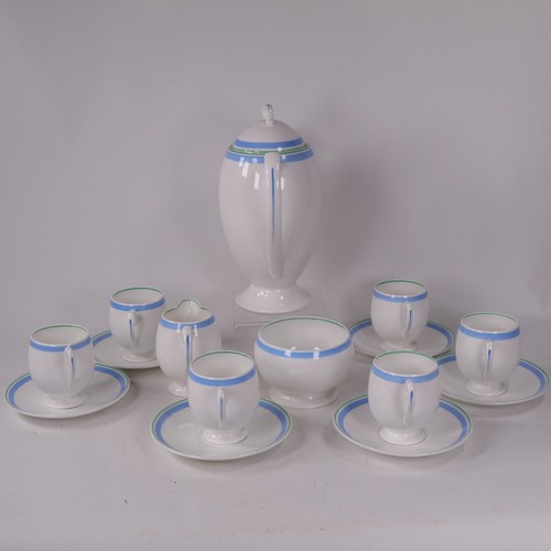Shelley Porzellan Kaffeeservice Tassen Untertasse Kanne 16 Teile um 1930-50 - Bild 12 von 14