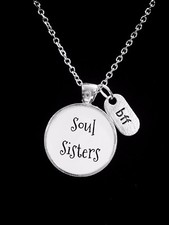 Soul Sisters Necklace Best Friend BFF Friendship Christmas Gift Jewelry