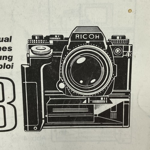 Ricoh Motor 3 Camera Owners Manual Instructions