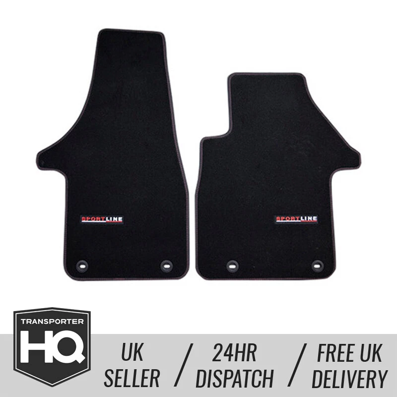 VW Transporter T5 T5.1 T6 Genuine Sportline Carpet Moulded Cab Floor Mats RHD