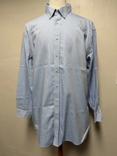 Stafford - Men’s button Down Dress Shirt, non iron, Long Sleeve Size 34-35 - product listing photo