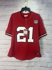 Atlanta Falcons Deion Sanders Mitchell & Ness 1990 Jersey Red NFL Men's sz L