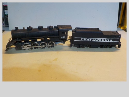 HO Vintage Tyco Chattanooga 2-8-0 Steam Engine #638 With Tender For Parts