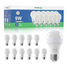 💡4/6/12/24 Pack A19 LED Light Bulbs Daylight 5000K 60W Equivalent 9W 760lm E26