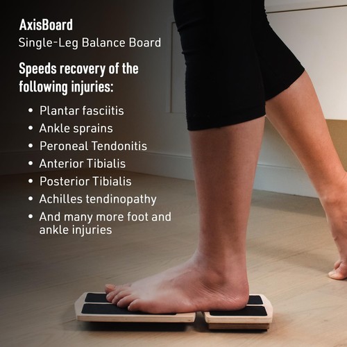 AxisBoard Single Leg Balance Board, Foot Strengthener For Sprained Ankles, Pl... - Picture 4 of 7