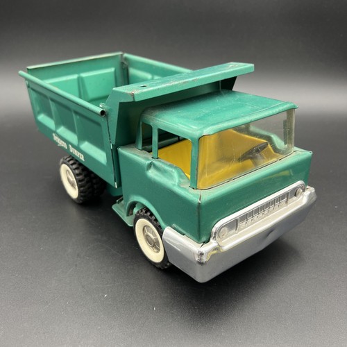 Vintage Structo Dumper pressed steel Collectible truck blue/green -EUC - Picture 2 of 18