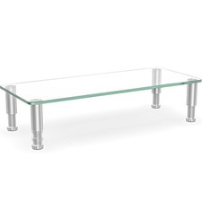 Clear Computer Monitor Riser with Height Adjustable Multi Media Desktop Stand...