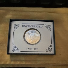 1982 George Washington Commemorative Uncirculated Half Dollar .900 Silver