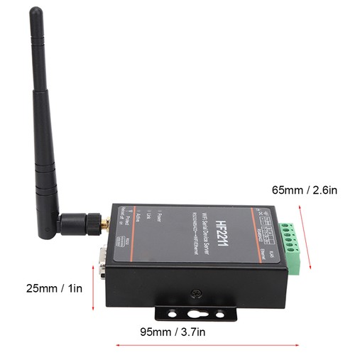 HF2211 Serial Server RS232/485/422 To WIFI Ethernet DTU Network Communicate - Zdjęcie 6 z 12