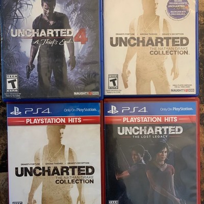 Various Uncharted PS4 Games Nathan Drake Thieves of Legacy Sony PlayStation 4