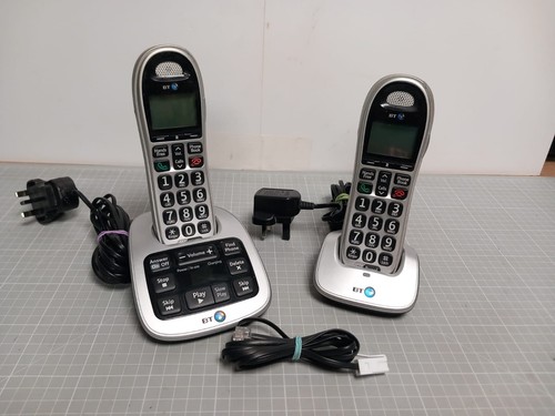Ensemble téléphone fixe sans fil double bouton BT 4500 avec répondeur