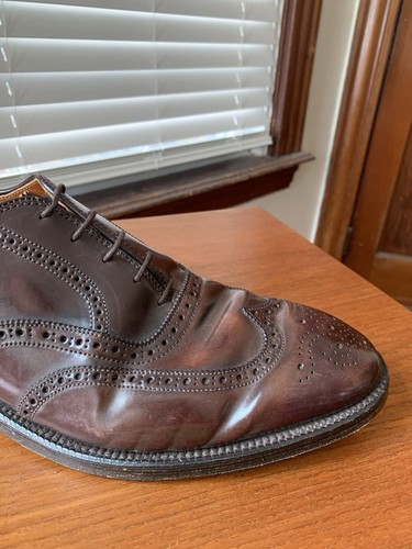 ALDEN 11D #8 SHELL CORDOVAN WINGTIP BAL DRESS SHOES 974 11 D - Picture 11 of 24
