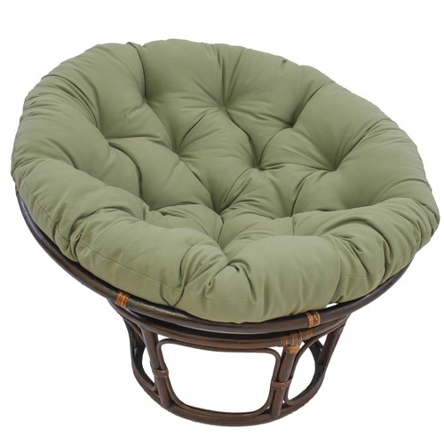 44 Zoll solides Twill Papasan Kissen (passt 42 Zoll Papasan Rahmen) - Salbei