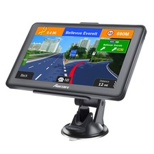 GPS Navigator for Car, Latest 2025 Map 7 Inch Touch Screen, Real Voice Spoken
